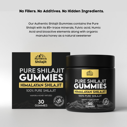 Nutriva SHILAJIT™ Pure Shilajit Gummies