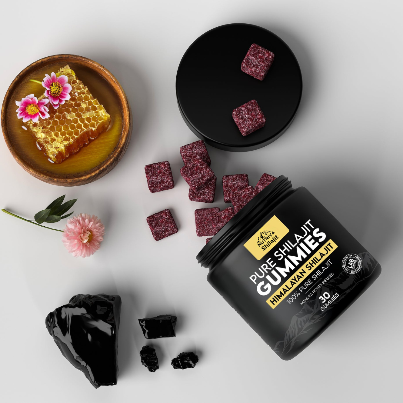 Nutriva SHILAJIT™ Pure Shilajit Gummies